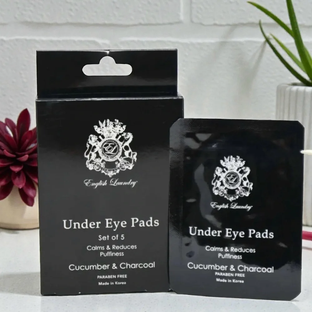 English Laundry Cucumber Charcoal Under Eye Pads Depuffing 5 pack Korean NEW PC - Picture 1 of 2